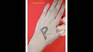 R letter Mehndi tattoo #shorts #tattoo