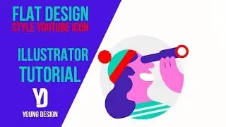 Flat Design,Illustration Character Design - Adobe Illustrator Tutorial #11 (Flat Design)