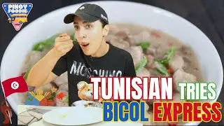 Tunisian Tries Bicol Express: Spicy Filipino Delight for the First Time | Pinoy Foodie