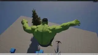 Hulk Punch Test And Thunder clap Work in progress UnrealEngine5