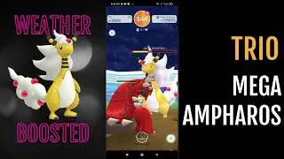 TRIO MEGA AMPHAROS WEATHER BOOSTED