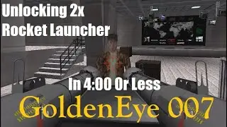 GoldenEye 007 walkthrough: The Bunker (Part 1). (Unlocking 2x Rocket Launcher in 4:00 or less)