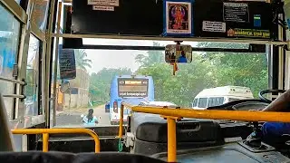 18H (Tambaram - Naduveerapattu) MTC Ashok Leyland Viking VK2011.4 BS6 Bus Cabin ride
