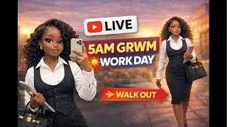 Early Morning GRWM 💼 5AM Work Prep + Walk Out | Productive Girl Morning (LIVE)