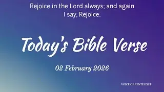 Today's Bible Verse 02.02.2026 &diams;️ February Month | TPM Hymn | Blessing words for you | VOP Gospel 🕊️
