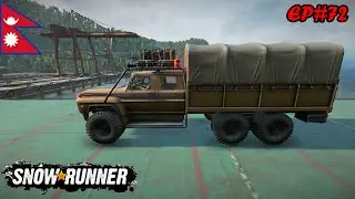 MINI TRUCK WITH MONSTER POWER 🔥 EXTREME OFF ROAD CHALLENGE II MOD MAP II SNOWRUNNER II EP-72