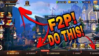 DAY 1 | F2P ACCOUNT - HOW TO PUSH FASTER _ Among Gods