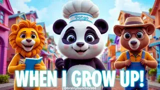 When I Grow Up Song with Panda Pogo 🐼🌟 | Fun Professions for Kids | Brainy Bunch TV566