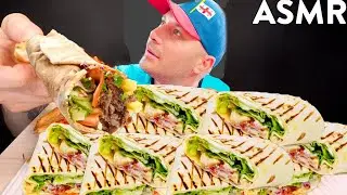 Мукбанг АСМР шаурма цезарь ролл /ASMR caesar roll MUKBANG EATING SOUNDS | SEGA ASMR