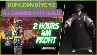 Albion Online  PvP / 4.1 Dagger Pair / Solo Dungeon Dive #2