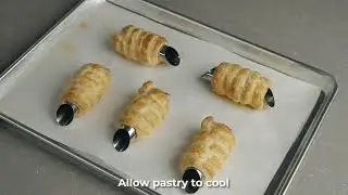 Pennant Puff Pastry Vanilla Cream Horn Recipe