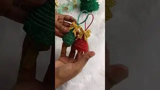 DiY Christmas bell 🔔 with glitter paper | Christmas Craft #shorts #ytshorts