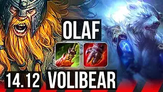 OLAF vs VOLIBEAR (TOP) | 52k DMG, 7 solo kills, Rank 7 Olaf, Godlike, 18/5/7 | BR Challenger | 14.12