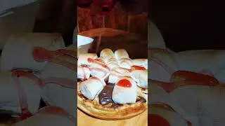 Marshmallou derretido con nutella #gofre #chile #santiago #estacioncentral #pudahuel #waffle
