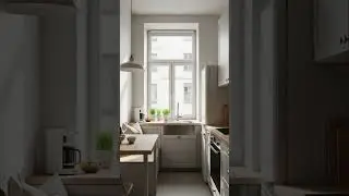 Contemporary Style Compact Kitchen Before And After