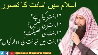 Islam Main Amanat Ka Taswwaur (Trust) || By Qari Sohaib Ahmed Meer Muhammadi