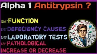 Alpha 1 Antitrypsin |Functions|Deficiency|Cause|Lab Diagnosis|#biochemistry #alpha1antitrypsin #new