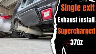Supercharged 370Z Gets a Proper Exhaust | 3” Single Exit Install