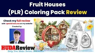 Fruit Houses - (PLR) Coloring Pack review | Demo | Bundle | Huge Bonus | Discount Coupon