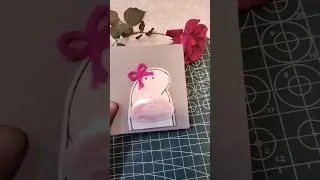 Easy paper card DIY 🌸 #subscribe #like #viral