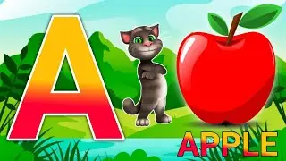 Phonics Song with TWO Words - A For Apple - ABC Alphabet Songs with Sounds for Children