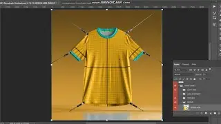 Round Neck Jersey Mockup with hanging clips PSD | vohichetan