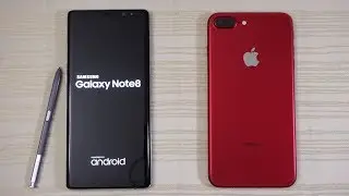 Galaxy Note 8 vs iPhone 7 Plus iOS 11 - Speed Test! (4K)