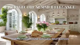 Rustic Farmhouse Kitchen Decor Ideas with Cottagecore Summer Charm