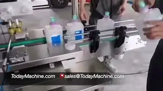 Rotary Automatic Cream Lotion Liquid Cosmetic Filling Machine Filling Packing Production Line