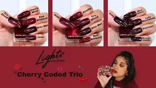 Lights Lacquer Cherry Coded Trio! | ValZenDen