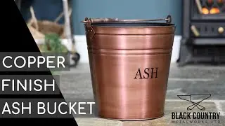 Copper Finish Ash Bucket