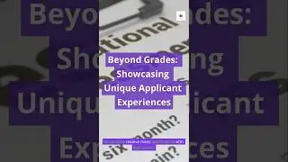 Beyond Grades: Showcasing Unique Applicant Experiences #ivyedgesop #StatementOfPurpose #SOPTips