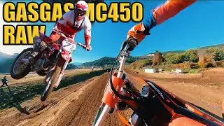 RAW 450 MOTO ON PERFECT SPANISH MX TRACK | Kevin Gallas | GasGas MC450 | Insta360 OneX2