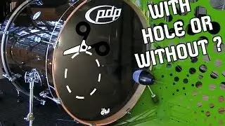 bass drum resonant head sound comparison