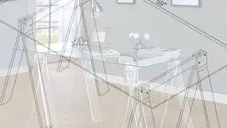 Transform Your Workspace: The Amaturo Glass & Metal Writing Desk &ndash; Sleek & Transparent! ✨🖥️