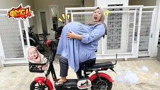 KAGET TIBA2 KONTRAKSI ‼️ TIBA2 MELAHIRKAN DISEPEDAH LI5TR1K 🤰🏻😲