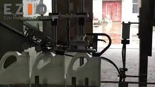 EZIO-EFP800 8heads Piston Pump Lubricant Oil Grease Filling Capping Labeling Machine