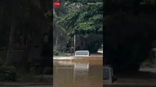 Viral video captures Mahindra #Thar driving through a flooded road in #Kerala The ongoing monsoon🔥🔥🔥