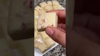 Peppermint White Chocolate Fudge 😋 #shorts #food