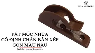 Plastic clasp fixed brown folding table leg | P&aacute;t m&oacute;c nhựa cố định ch&acirc;n b&agrave;n xếp gọn m&agrave;u n&acirc;u HP0070
