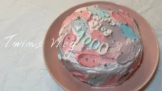 【vlog#19】(ENG)韓国ケーキ｜センイルケーキ｜簡単スポンジケーキ｜おうちカフェ｜Korean cake｜Birthday cake