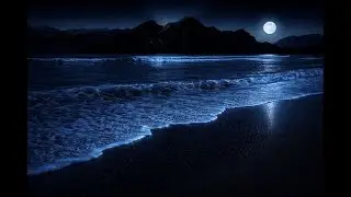 Calming Night Ocean Waves 🌙 Deep Sleep & Relaxation