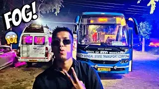 575 KM. in Crazy Dense Fog 😱🥶|| SBSTC Volvo 9400 B9R || Siliguri to Kolkata