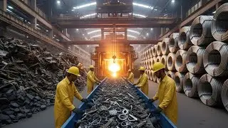 How Giant Steel Cables Are Made In Massive Production Line Over 10,000 Feet