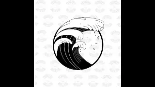 Tattoo ocean water waves
