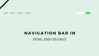 Navigation Bar In HTML and CSS | DNF | Web Tutorial | #html #css