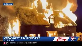 3-alarm fire at Winchendon, Mass., barn under investigation
