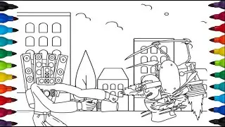 SKIBIDI TOILET Speakerman Boss Coloring Pages | How to draw Speakerman Boss | NCS Music #76