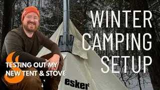 Winter Test Run on the Esker Arctic Fox & Baffin Wood Stove