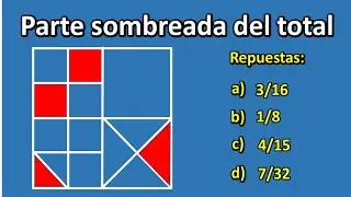 QU&Eacute; PARTE DEL TOTAL  REPRESENTA LA ZONA SOMBREADA
